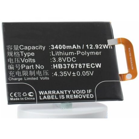 Аккумулятор iBatt iB-B1-M1983 3400mAh для Huawei HB376787ECW