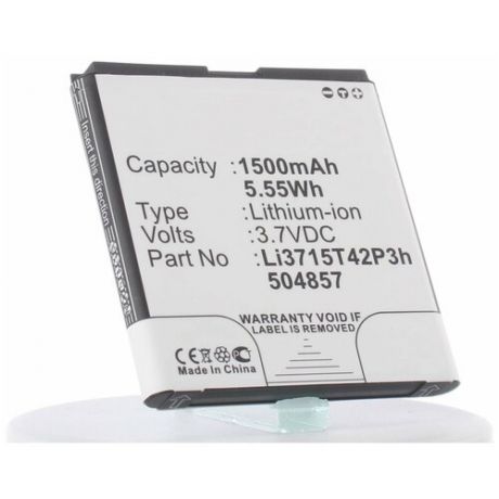 Аккумулятор iBatt iB-B1-M970 1500mAh для Amazing,T-Mobile,ZTE,Билайн Li3715T42P3h504857