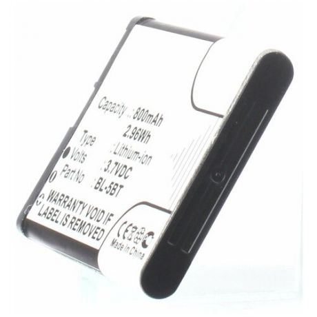 Аккумулятор iBatt iB-U1-M2361 800mAh для Nokia 7510 Supernova, 2600 classic, 7510, N75,