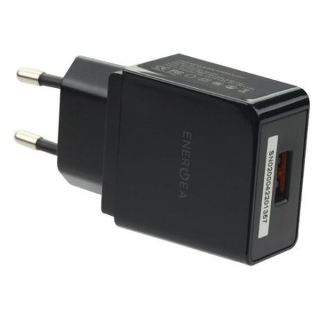 Сетевое ЗУ EnergEA Ampcharge USB QC3.0 18W black