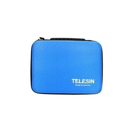 Telesin кейс для GoPro, Xiaomi, SJCAM, EKEN мини голубой