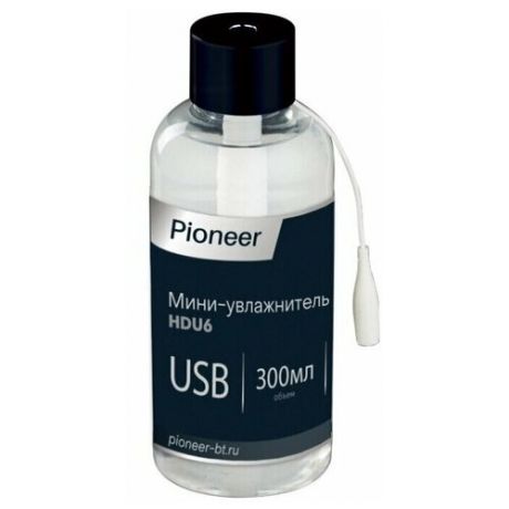 Настольный увлажнитель воздуха Pioneer HDU6 с USB адаптером, 300 мл, 2 Вт