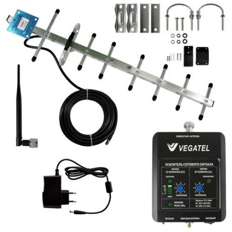 Готовый комплект усиления сотовой связи VEGATEL VT2-900E-kit (LED)