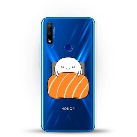 Силиконовый чехол Суши засыпает на Honor 9X