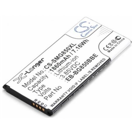 Аккумулятор CameronSino CS-SMG850XL для Samsung Galaxy Alpha SM-G850, SM-G850F