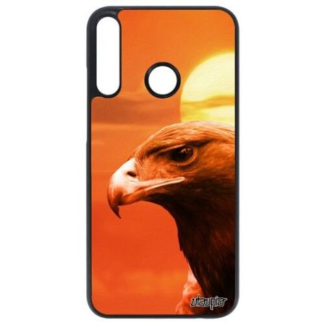 Ударопрочный чехол для смартфона // Huawei P40 Lite E // "Орел" Кондор Гордый, Utaupia, оранжевый