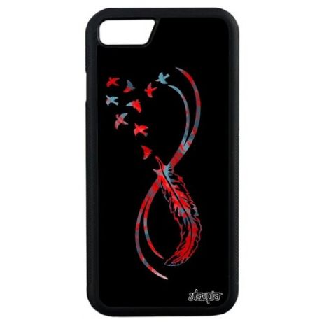 Модный чехол для телефона // Apple iPhone SE 2020 // "Бесконечность" Красота Сердце, Utaupia, фуксия