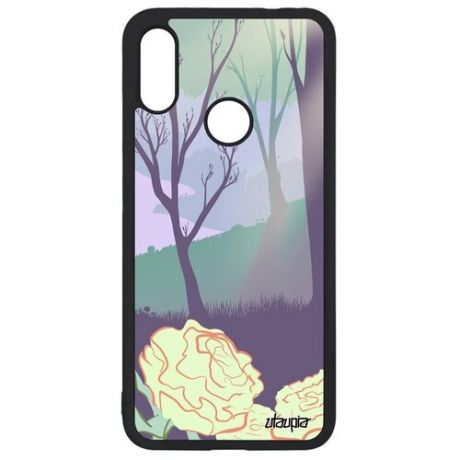 Стильный чехол для смартфона // Xiaomi Redmi Note 7 // "Лесные розы" Природа Дерево, Utaupia, цветной