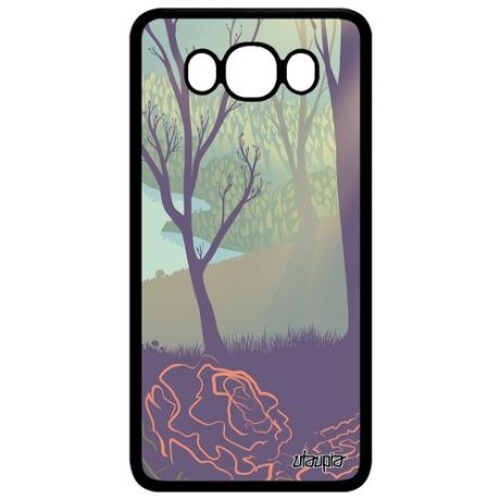 Защитный чехол для // Samsung Galaxy J7 2016 // "Лесные розы" Дерево Стиль, Utaupia, цветной