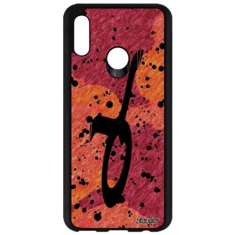 Красивый чехол для смартфона // Honor 10 Lite // "Знак зодиака Рыбы" Стиль Созвездие, Utaupia, оранжевый