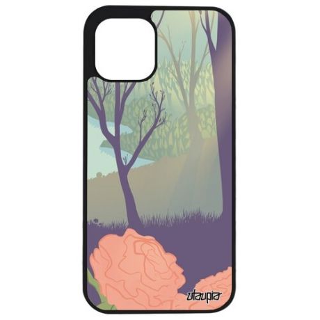 Защитный чехол на мобильный // Apple iPhone 12 Pro // "Лесные розы" Розы Лес, Utaupia, цветной