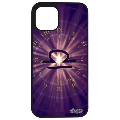 Защитный чехол на телефон // Apple iPhone 12 // "Гороскоп Телец" Планета Созвездие, Utaupia, фиолетовый
