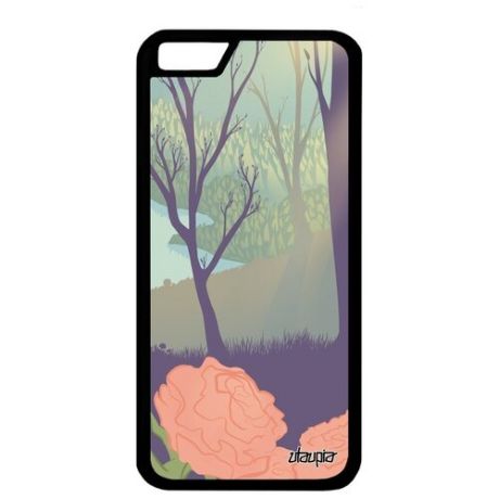 Красивый чехол на смартфон // Apple iPhone 6S // "Лесные розы" Розы Стиль, Utaupia, цветной