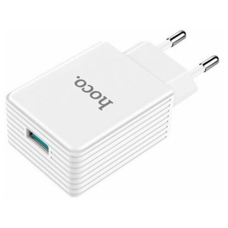 Сетевое зарядное устройство HOCO C34A USB 2A (быстрая зарядка) белый
