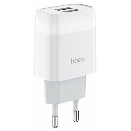 Сетевое зарядное устройство HOCO C73A USB 2.4A, белый
