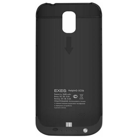 Чехол-аккумулятор для Samsung Galaxy S4 Exeq HelpinG-SC06 (черный)