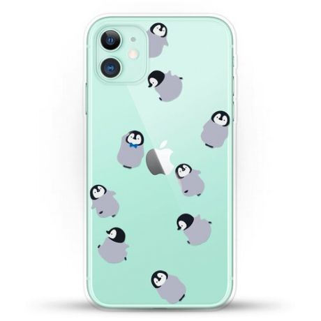 Силиконовый чехол Несколько пингвинов на Apple iPhone 11