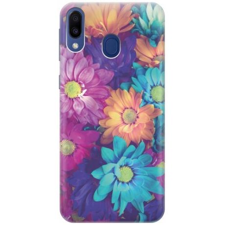 GOSSO Ультратонкий силиконовый чехол-накладка для Samsung Galaxy M20 с принтом "Много цветов"