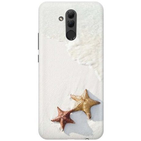 GOSSO Ультратонкий силиконовый чехол-накладка для Huawei Mate 20 Lite с принтом "Две морские звезды"