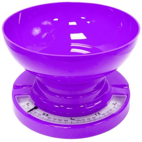 Весы кухонные, 17,5х29 см (цвет: фиолетовый)