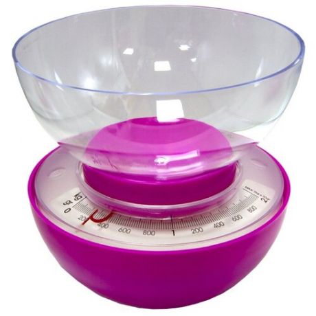 Весы кухонные, 18,5х30 см (цвет: розовый)
