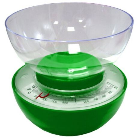 Весы кухонные, 18,5х30 см (цвет: салатовый)