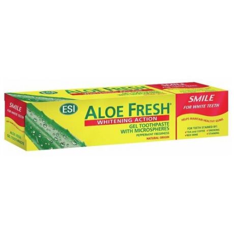 Зубная паста Aloe Fresh гелевая Smile, 100 мл