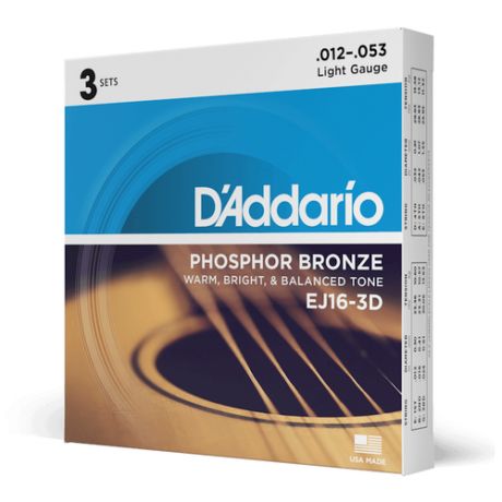 D ADDARIO EJ16 -3D Струны для акустической гитары