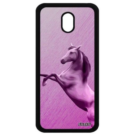 Противоударный чехол на телефон // Samsung Galaxy J3 2017 // "Лошадь" Конь Жеребенок, Utaupia, оранжевый