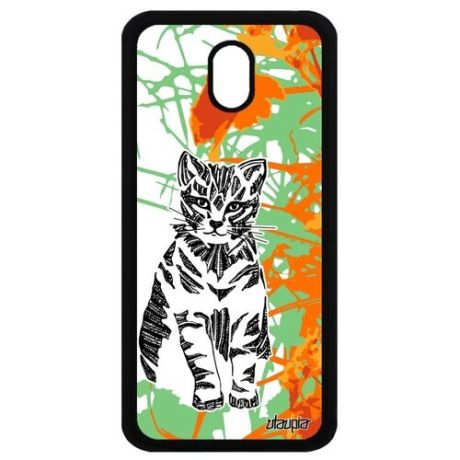 Противоударный чехол на смартфон // Galaxy J5 2017 // "Кот" Дизайн Cat, Utaupia, цветной