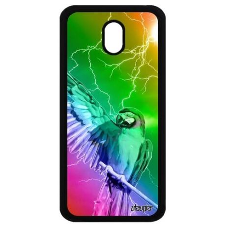 Защитный чехол для мобильного // Galaxy J3 2017 // "Попугай" Ара Попугайчики, Utaupia, розовый