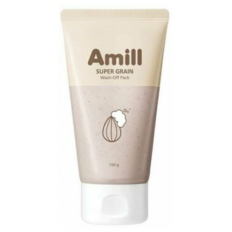 Глиняная маска с зерновыми экстрактами Amill Super Grain Wash- Off Pack (100 мл)