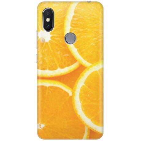 GOSSO Ультратонкий силиконовый чехол-накладка для Xiaomi Redmi S2 с принтом "Апельсины"