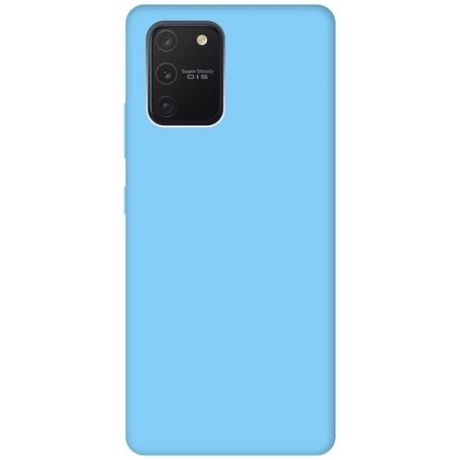 Чехол - накладка Silky Touch для Samsung Galaxy S10 Lite голубой