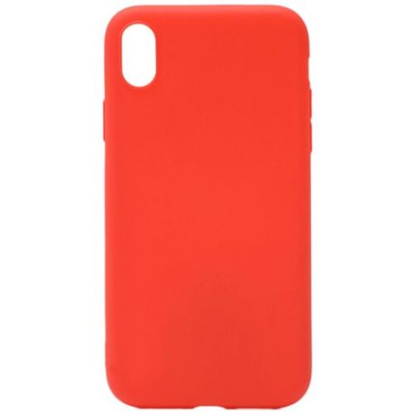 Чехол - накладка Soft Touch для Apple iPhone XR красный
