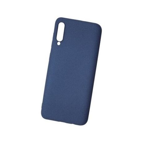 Силиконовый чехол-накладка для Samsung Galaxy A50 NewLevel Fluff TPU Hard, цвет синий (NLB-FLUF-A50-BLU)