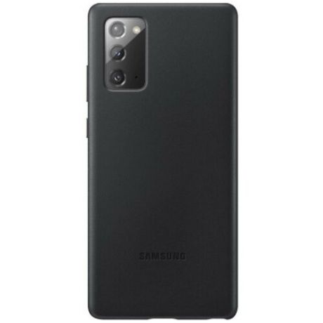 Чехол для телефона Samsung Leather Cover для Note20 Black EF-VN980LBEGRU