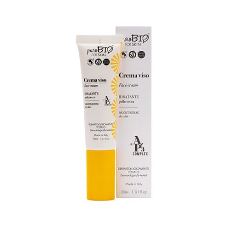 PuroBIO Face Cream Moisturizing Dry Skin Увлажняющий крем для сухой кожи лица, 30 мл
