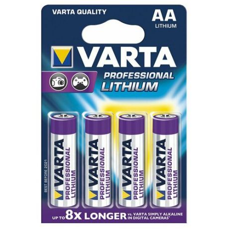 Батарейка литиевая VARTA Professional Lithium AAA 4 шт
