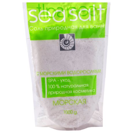 Северная жемчужина Соль для ванн Морская с морскими водорослями, 1 кг