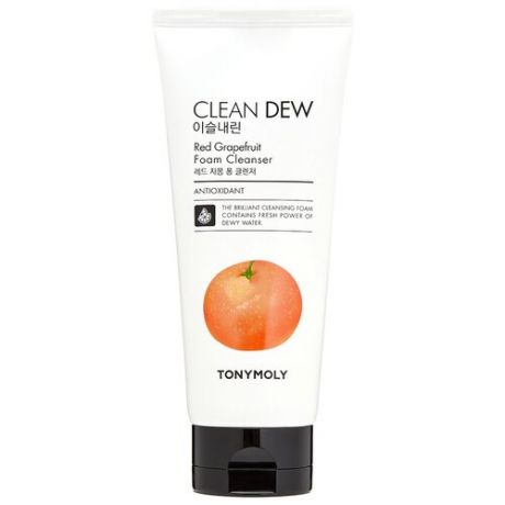 TONY MOLY пенка для умывания Clean Dew с экстрактом грейпфрута, 180 мл, 287 г