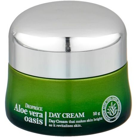 Deoproce Aloe Vera Oasis Day Cream Питательный дневной крем для лица Алое вера, 50 г