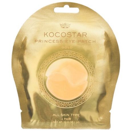 Kocostar Гидрогелевые патчи для глаз Princess Eye Patch Gold, 60 шт.