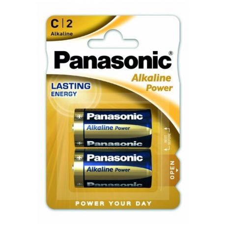 Батарейка Panasonic Alkaline Power C/LR14, 2 шт.