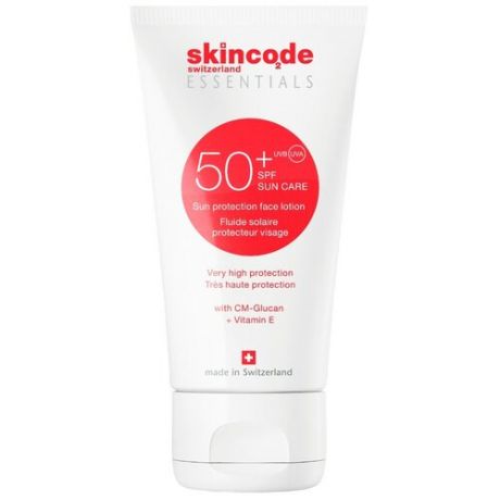 Skincode лосьон Солнцезащитный лосьон для лица, SPF 50, 100 мл