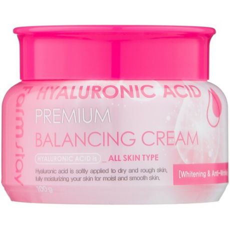Farmstay Hyaluronic Acid Premium Balancing Cream балансирующий крем для лица с гиалуроновой кислотой, 100 г