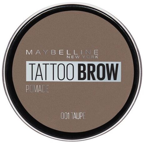 Maybelline New York Стойкая помада для бровей Tattoo Brow Pomade 01, серо-коричневый