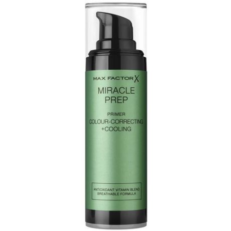 Max Factor Праймер Miracle Prep Colour-correcting + Cooling, 30 мл, зеленый