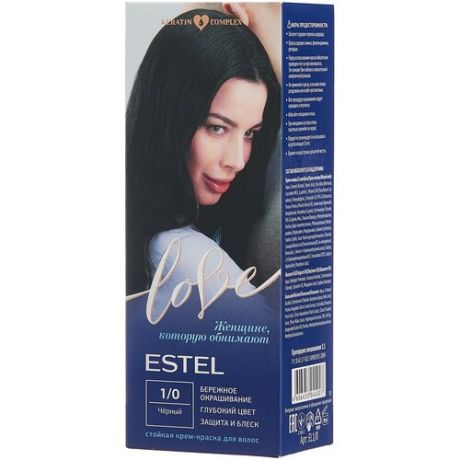 ESTEL Love Стойкая крем-краска для волос, 7/71 коричневый перламутр