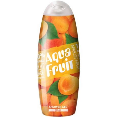 Гель для душа AQUAFRUIT apricot fruit relax, 420 мл